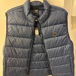 Oxford Blue Puffer Vest